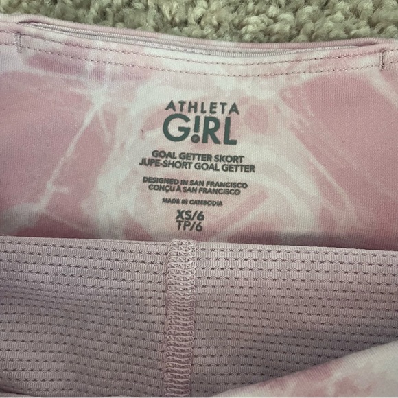 Athleta Girls Skort Bundle (2) Pink and White Athleisure Preppy - Picture 3 of 9